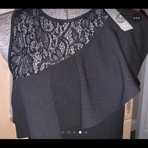 Spense Black Bodycon Cocktail Dress